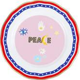 Porcelain Dessert Plate - Peace - Mamma Mia - Baci Milano
